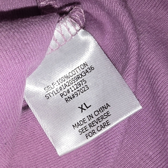 LOT of 2 Tops Rebellious One from Macy's Graphic Tees Junior's XL or Women's L - Picture 11 of 13